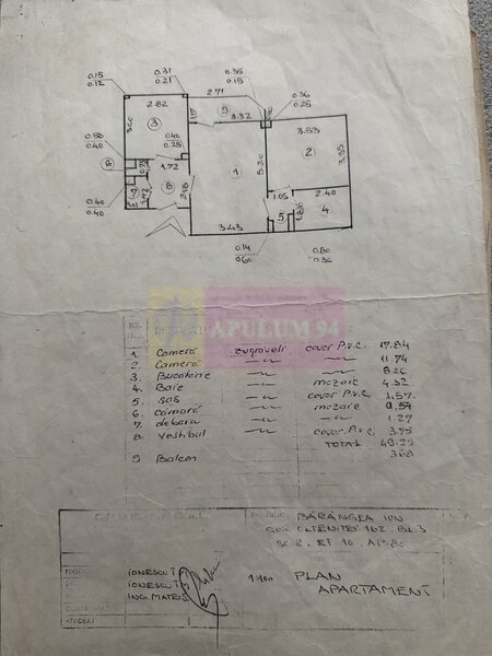 Apartament 2 camere mobilat si utilat la Pta Sudului